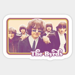 The Byrds  // Vintage Style Retro Fan Art Sticker